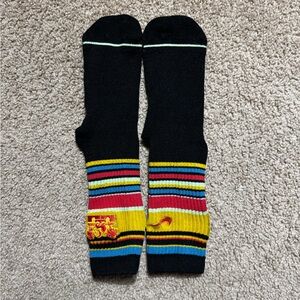 Used Nike LeBron Elite Crew Basketball Socks DA5076-080 Men 8-12  Black